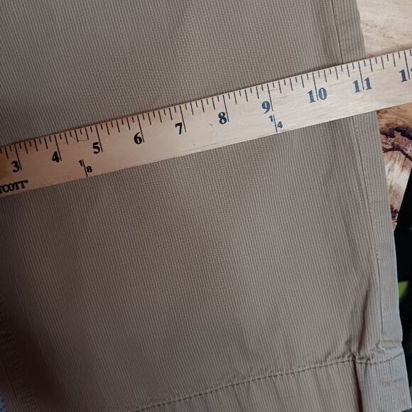 Gap Corduroy Pants Men L 36X32 Tan Loose Wide Straight Leg Button Fly Drawstring - Picture 15 of 16